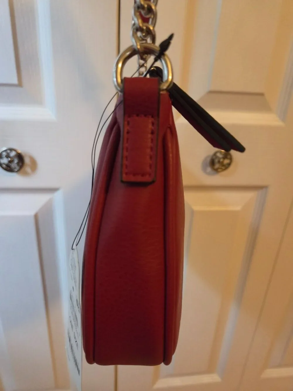 INC Burgundy Handbag with Silver Hardware NWT